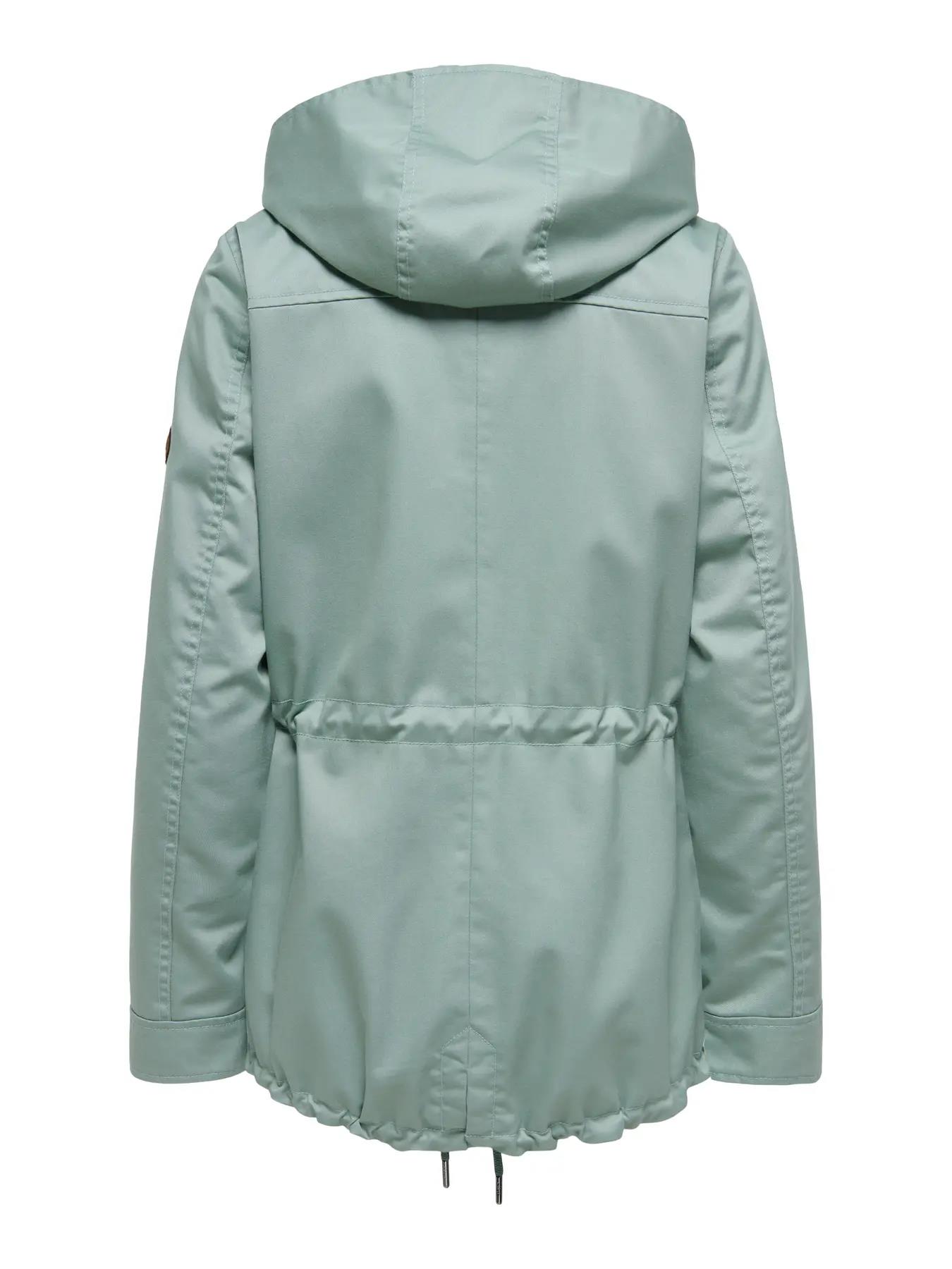 Only Kadın Kapüşonlu Canvas Parka Mavi Ceket - 15319876 - Only - 15319876-1