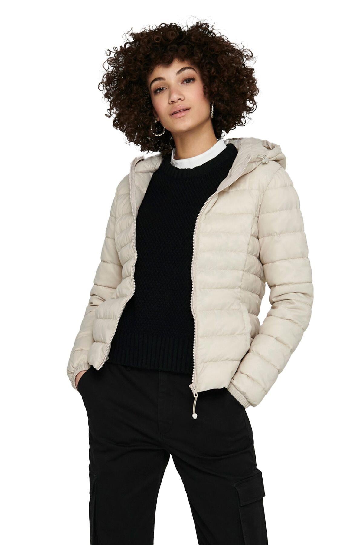 Only Kadın Kapüşonlu İnce Şişme Mont - 15156569  - Only - 15156569