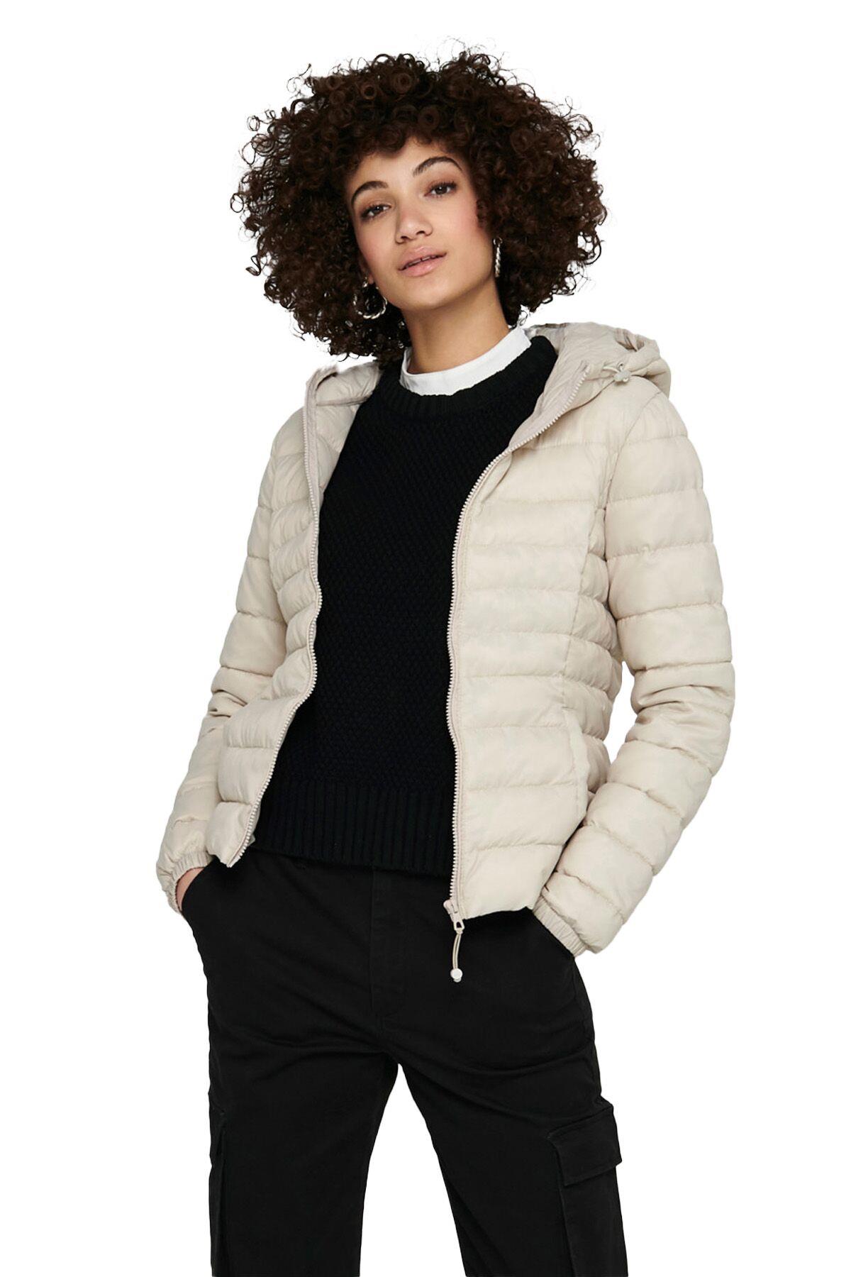 Only Kadın Kapüşonlu İnce Şişme Mont - 15156569  - Only - 15156569