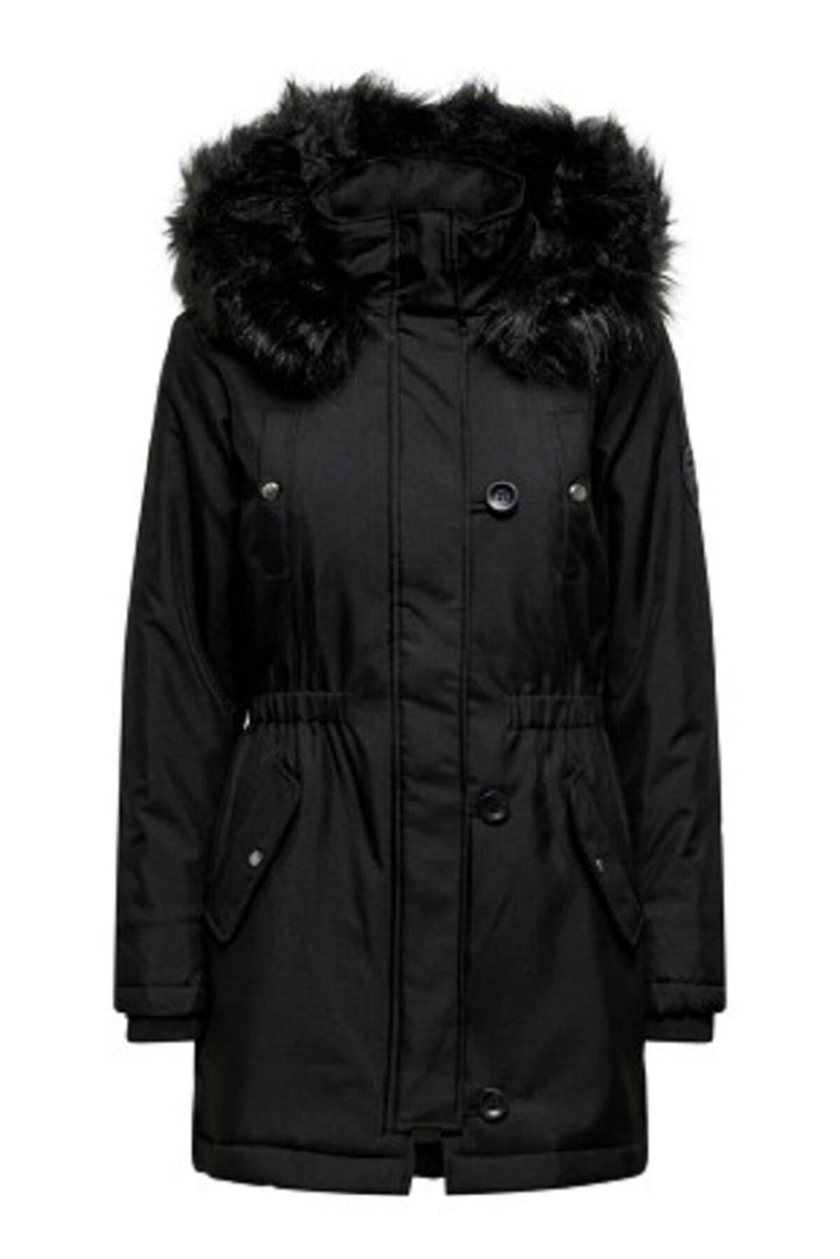 Only Kadın Kapüşonlu Uzun Mont Parka - 15213755 - Only - 15213755
