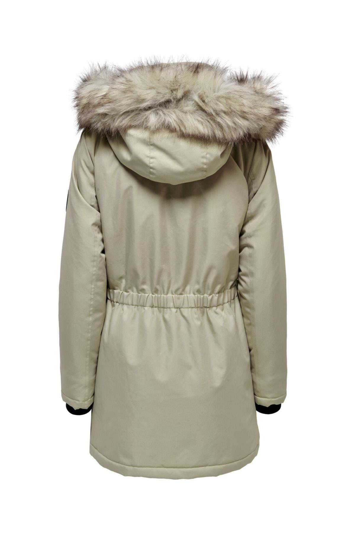 Only Kadın Kapüşonlu Uzun Mont Parka - 15213755 - Only - 15213755