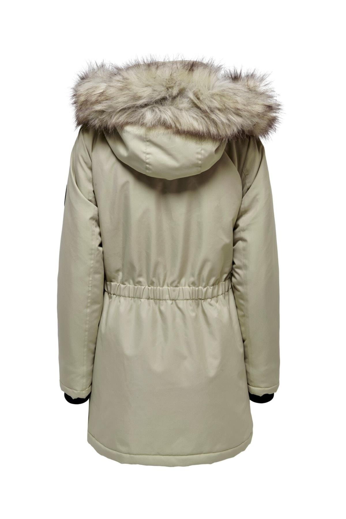 Only Kadın Kapüşonlu Uzun Mont Parka - 15213755 - Only - 15213755