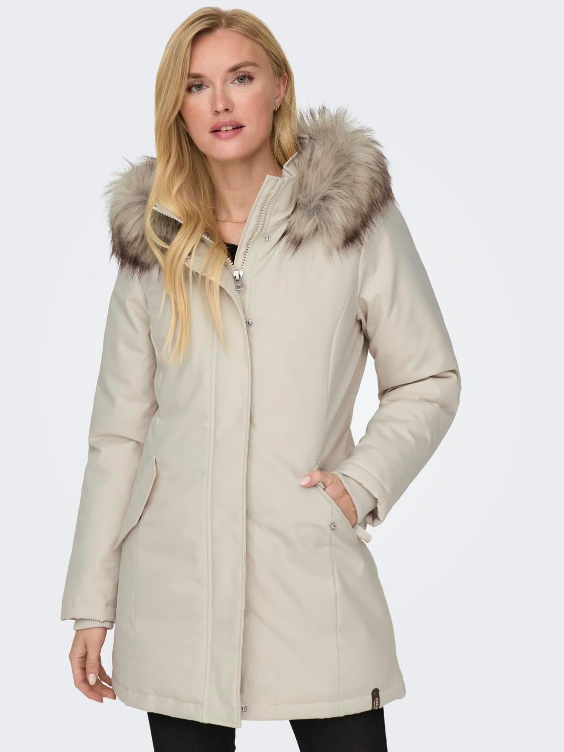 Only Kadın Kapüşonlu Uzun Parka Mont - 15300633 - Only - TYCQXEP4EN169694190328374