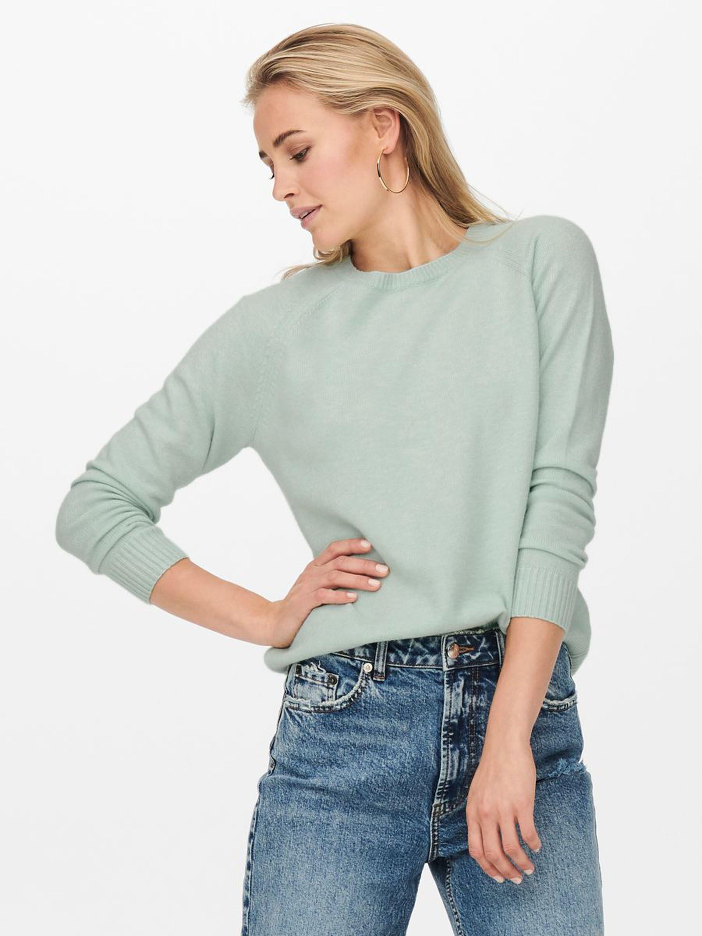 Only Kadın Kazak Solid Colored Knitted Pullover- 15170427 - Only - 15170427