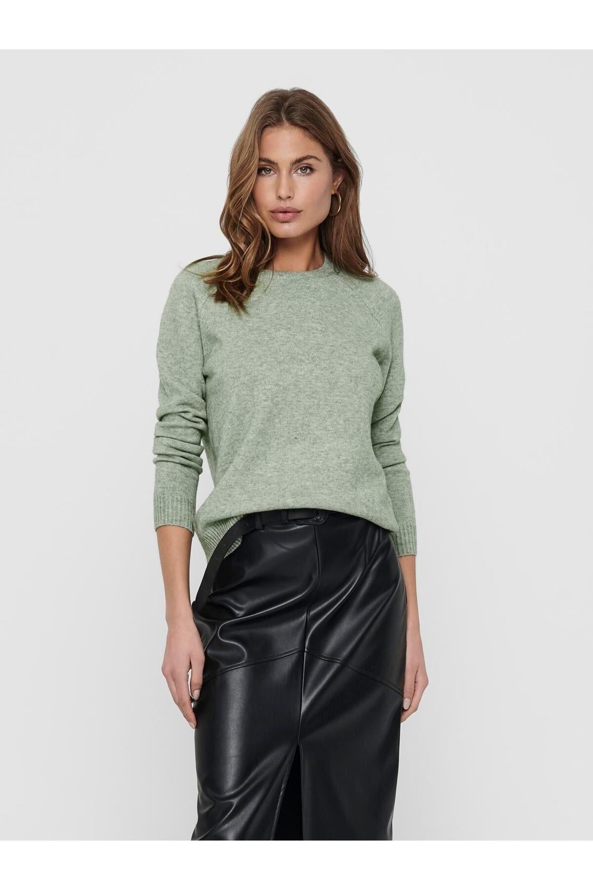 Only Kadın Kazak Solid Colored Knitted Pullover- 15170427 - Only - 15170427