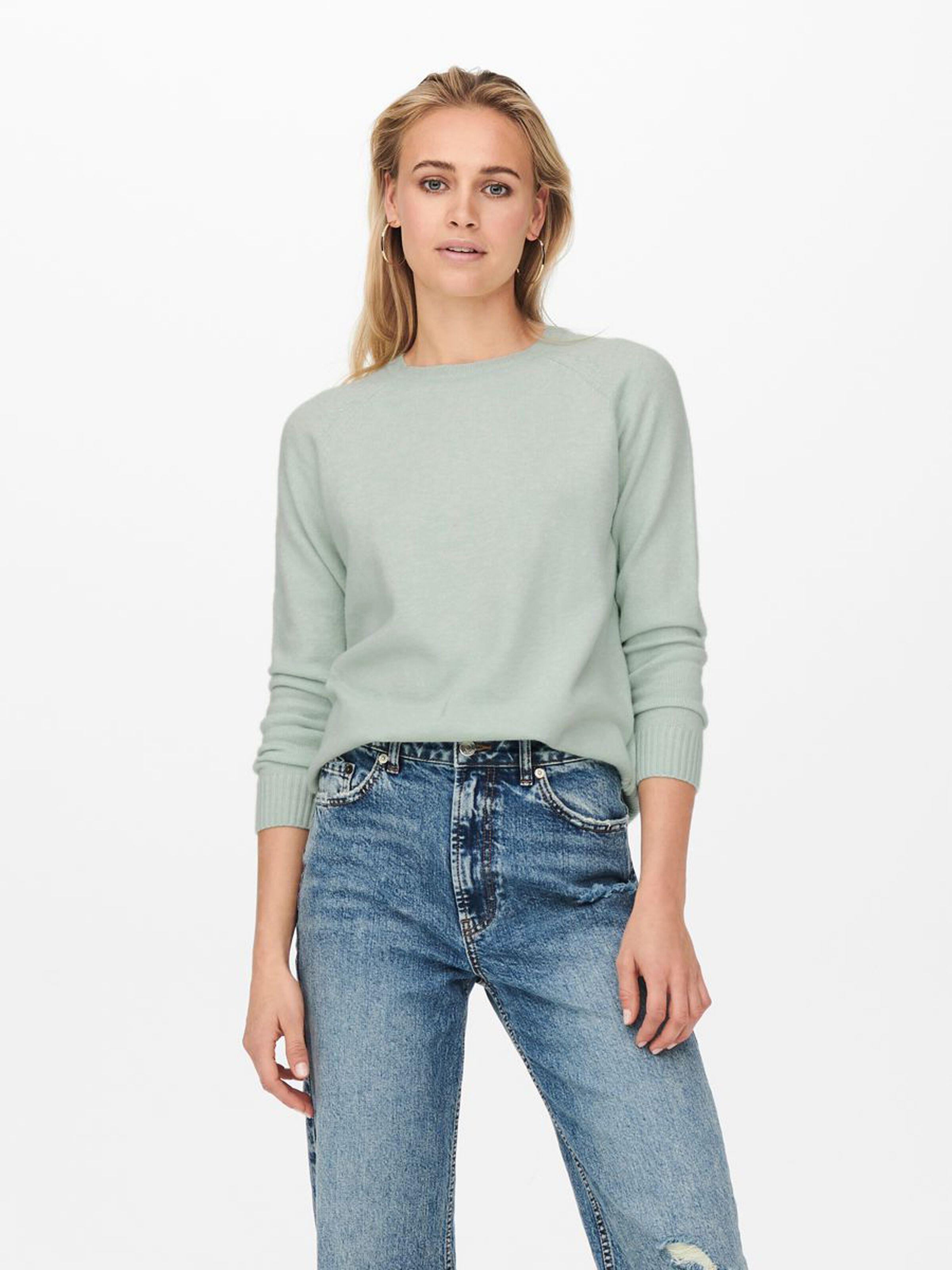 Only Kadın Kazak Solid Colored Knitted Pullover- 15170427 - Only - 15170427