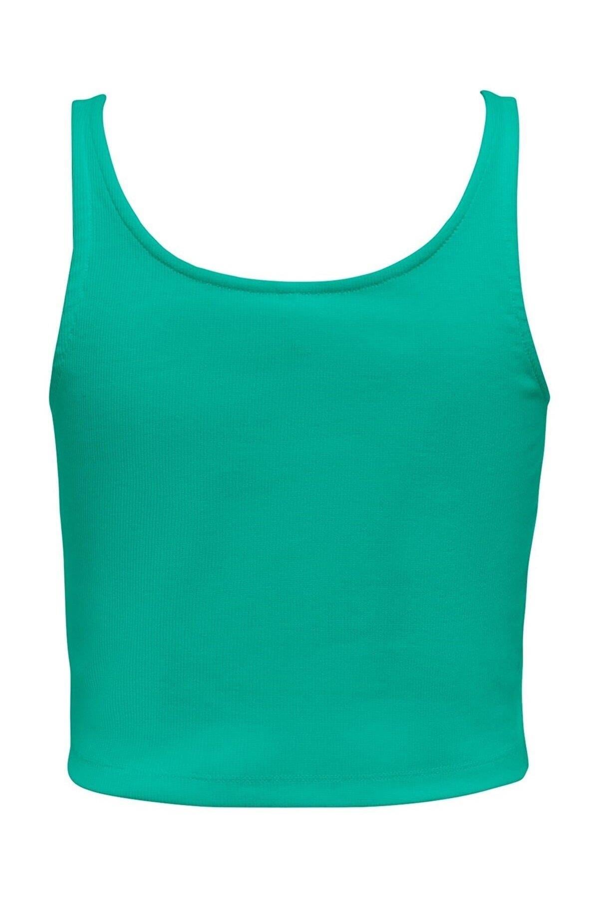 Only Kadın Kolsuz Crop Bluz T-shirt - 15231168 - Only - 15231168