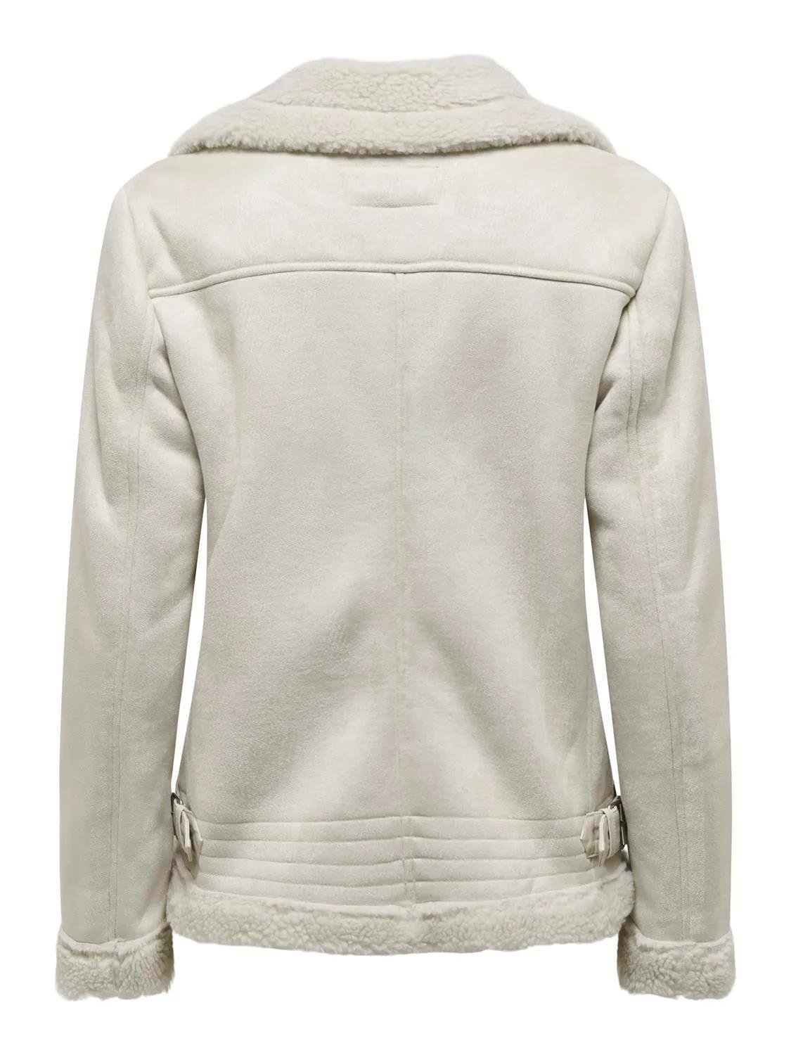 Only Kadın Kürklü Süet Deri Mont - 15304775 - Only - 15304775