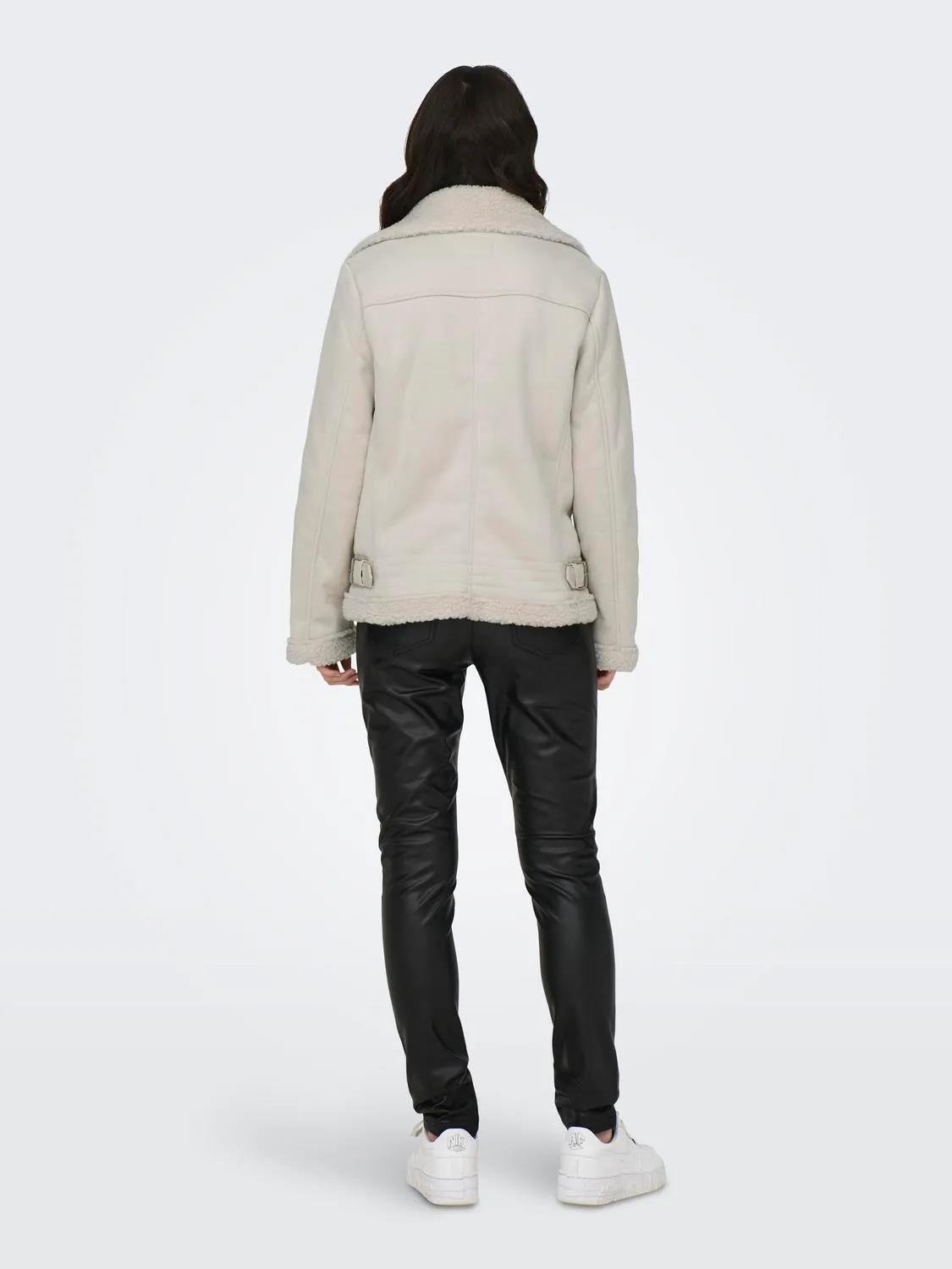 Only Kadın Kürklü Süet Deri Mont - 15304775 - Only - 15304775