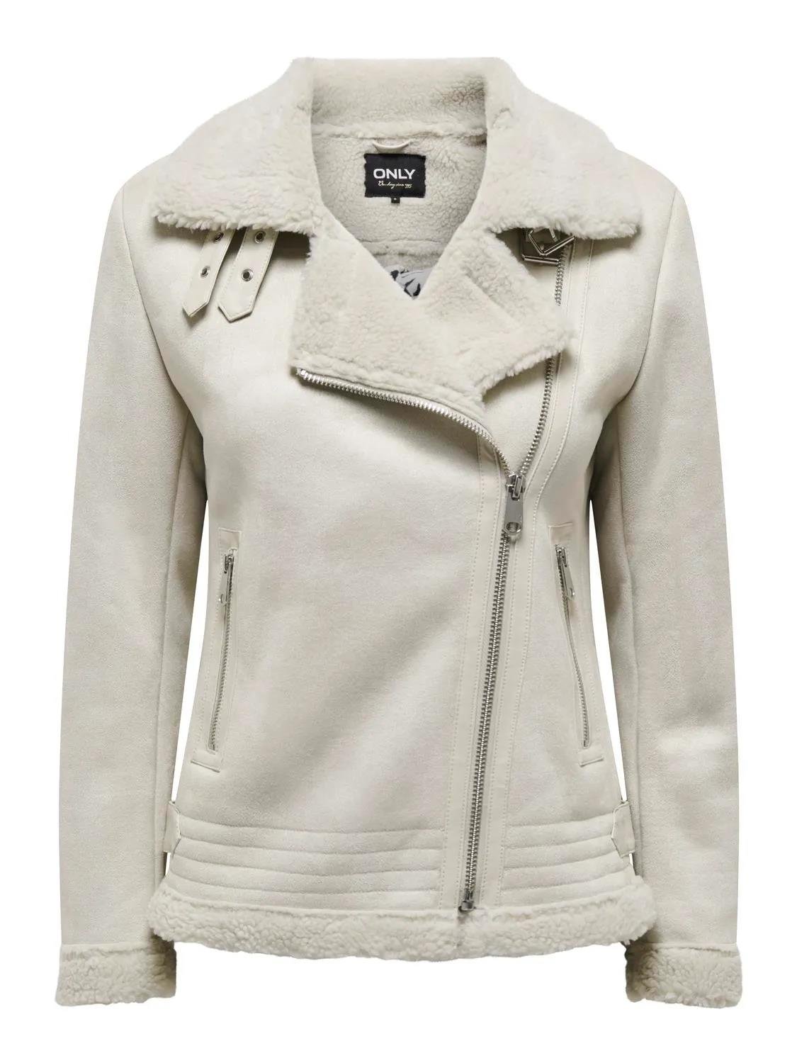Only Kadın Kürklü Süet Deri Mont - 15304775 - Only - 15304775