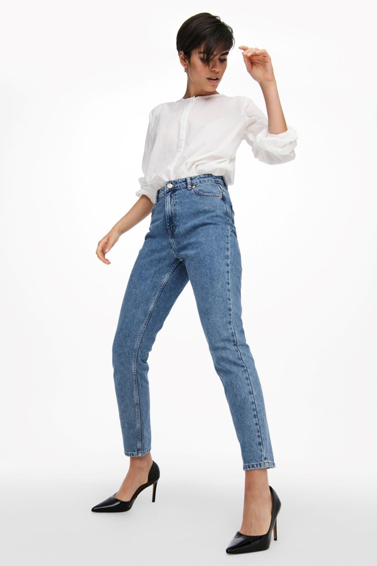 Only Kadın Mom Jeans Onljagger Kot Pantolon15242370 - Only - 15242370