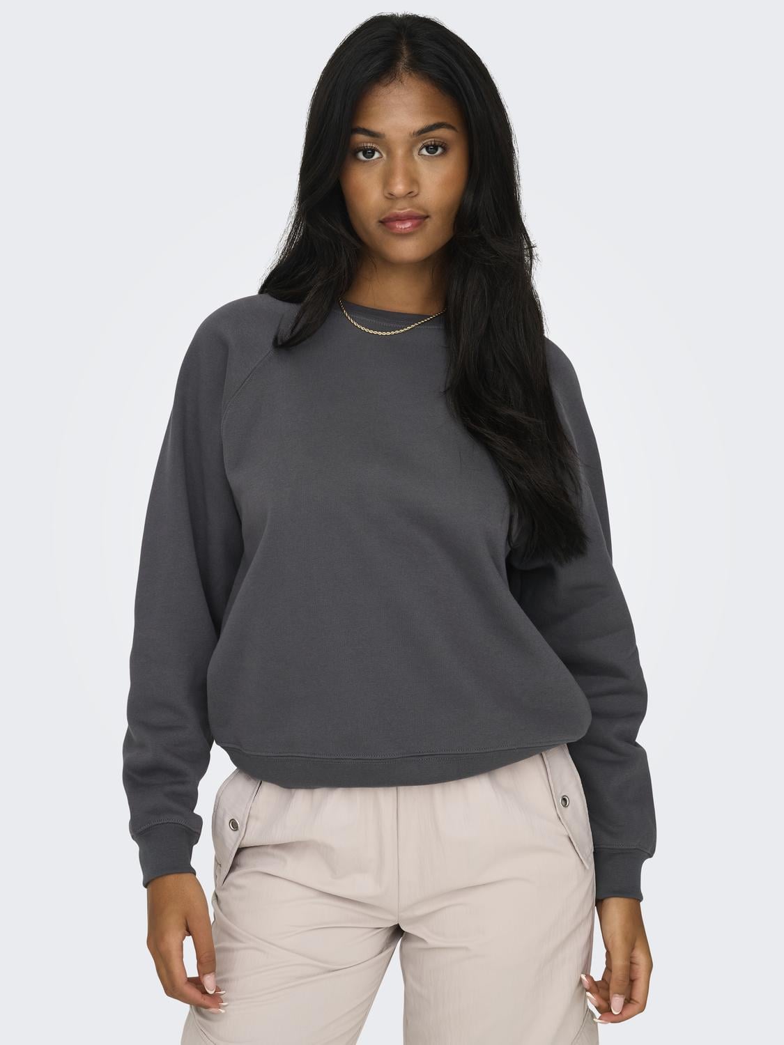 Only Kadın O-Yaka Basic Sweatshirt - 15325979 - Only - 15325979