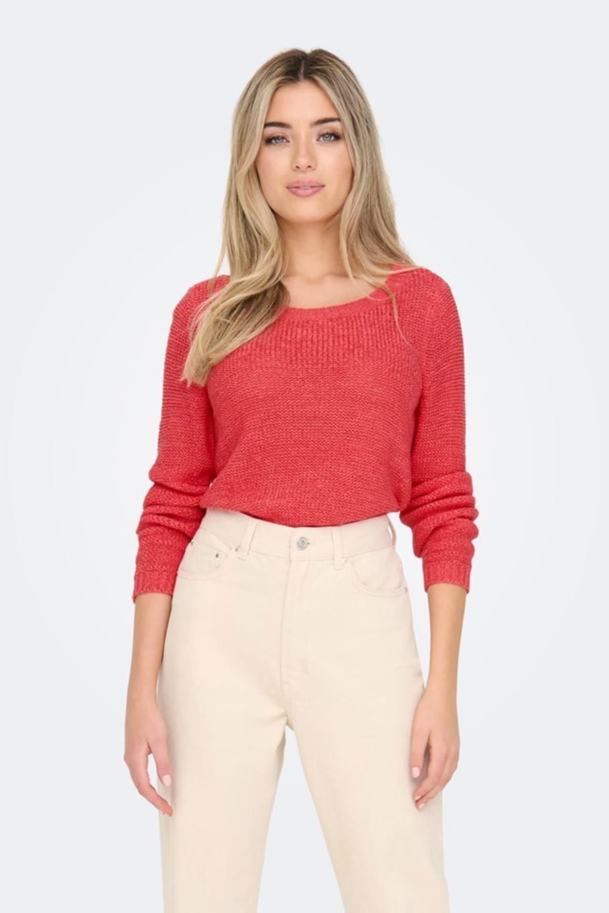 Only Kadın O Yaka Örme Kazak - 15113356 - Only - muk-15113356