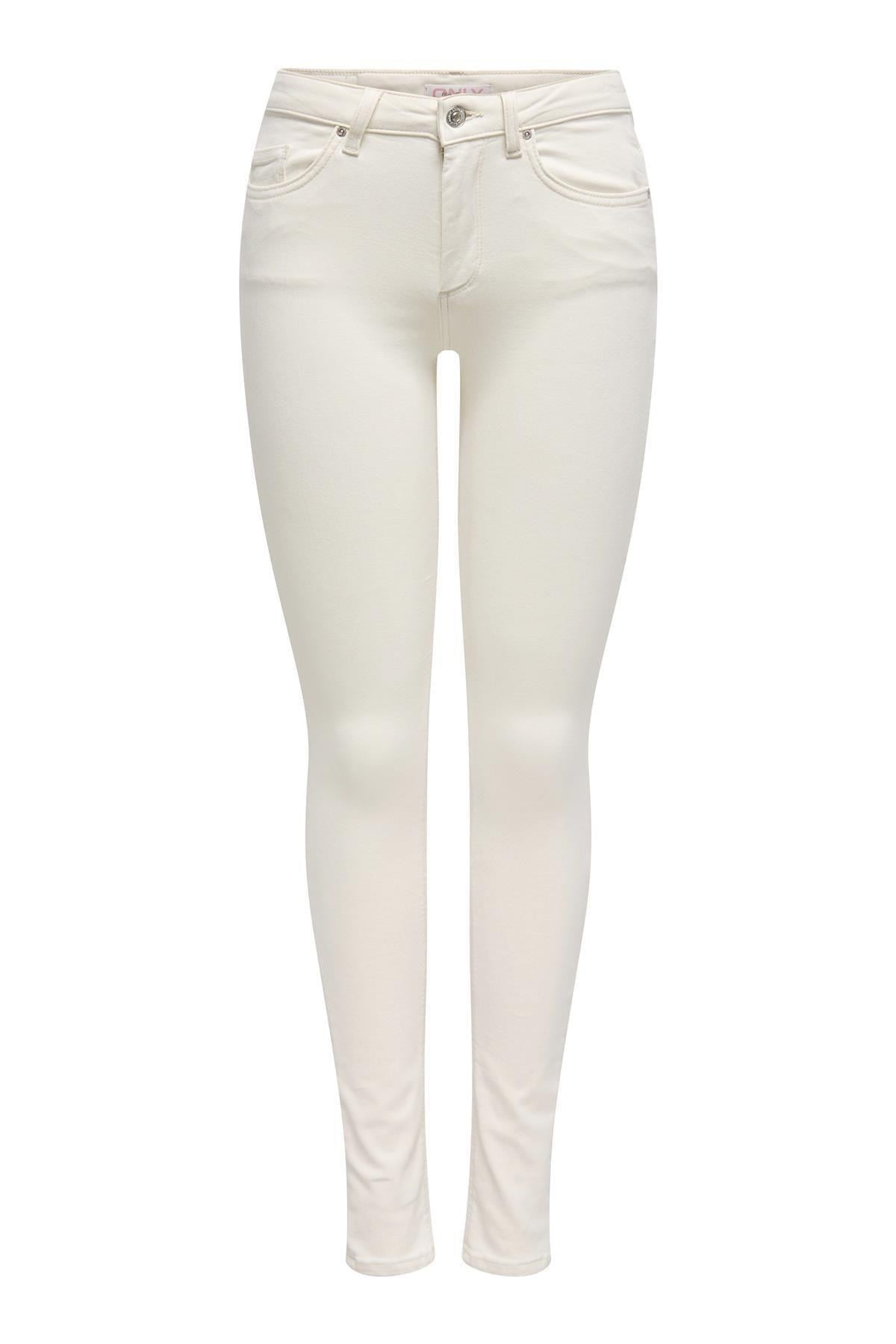 Only Kadın Onlblush Mid Skinny Denim Ekru Jean Pantolon - 15337789  - Only - 15337789