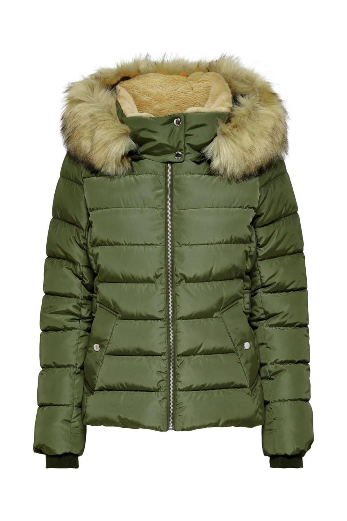 Only Kadın Onlcamilla Quıited Furhood Kürklü Mont - 15204607 - Only - 15204607