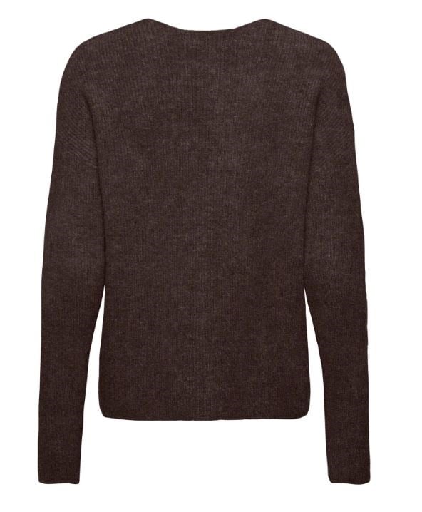 ONLY KADIN ONLCAMILLA V-NECK L/S KAHVERENGİ KAZAK - 15204588 - Only - 15204588