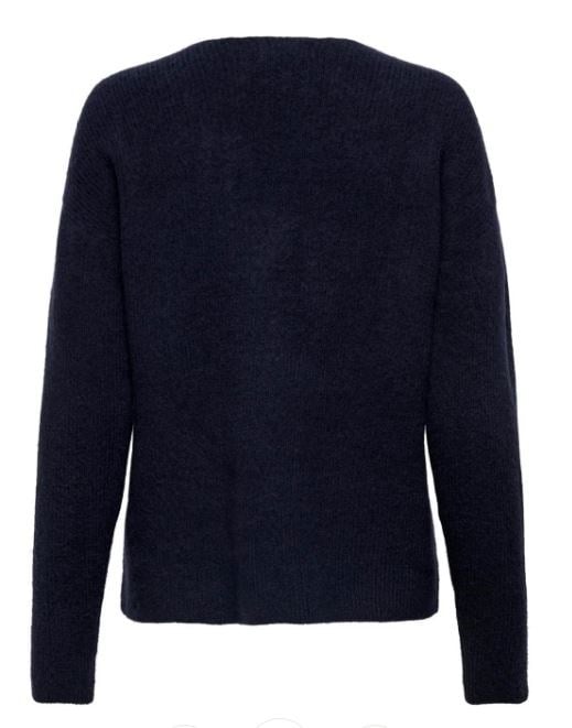 ONLY KADIN ONLCAMILLA V-NECK L/S LACİVERT KAZAK - 15204588 - Only - 15204588-L