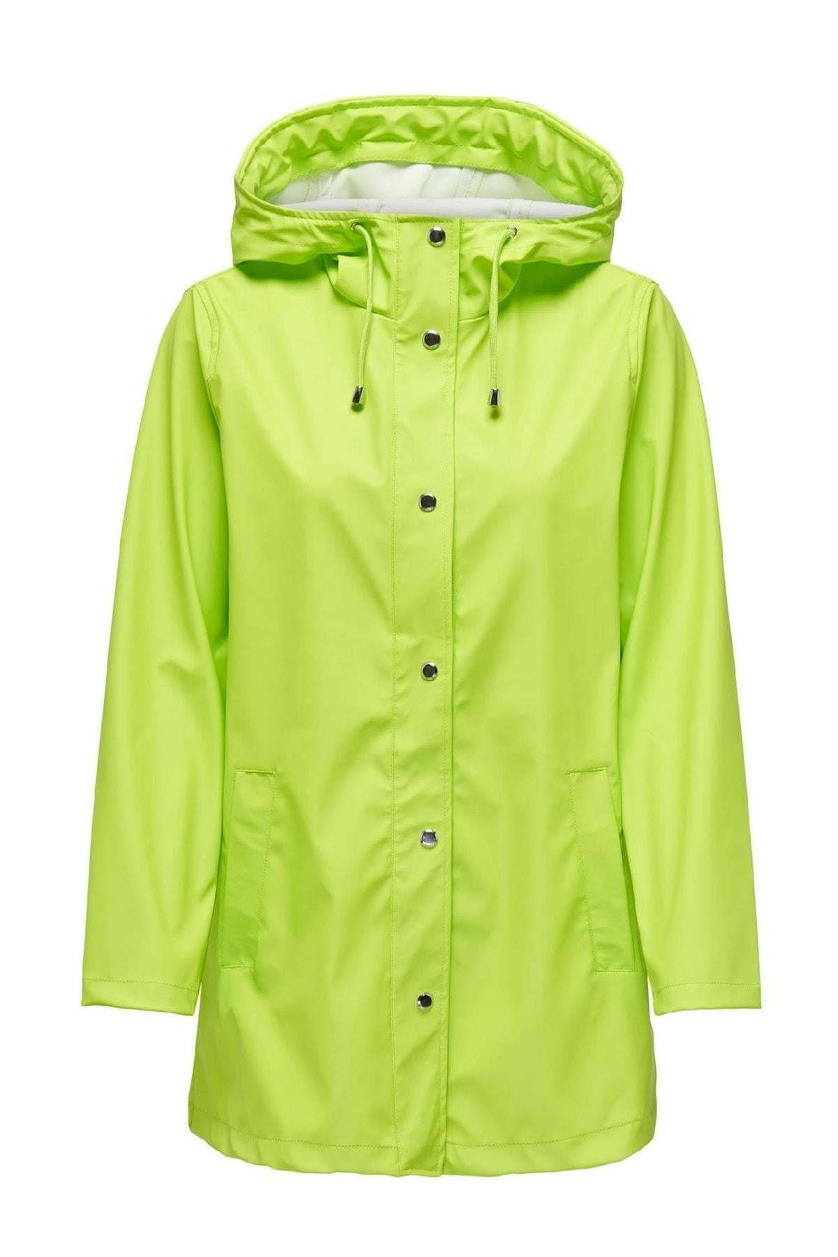 Only Kadın Onlellen Raincoat Kadın Açık Yeşil Yağmurluk- 15234052 - Only - 15234052