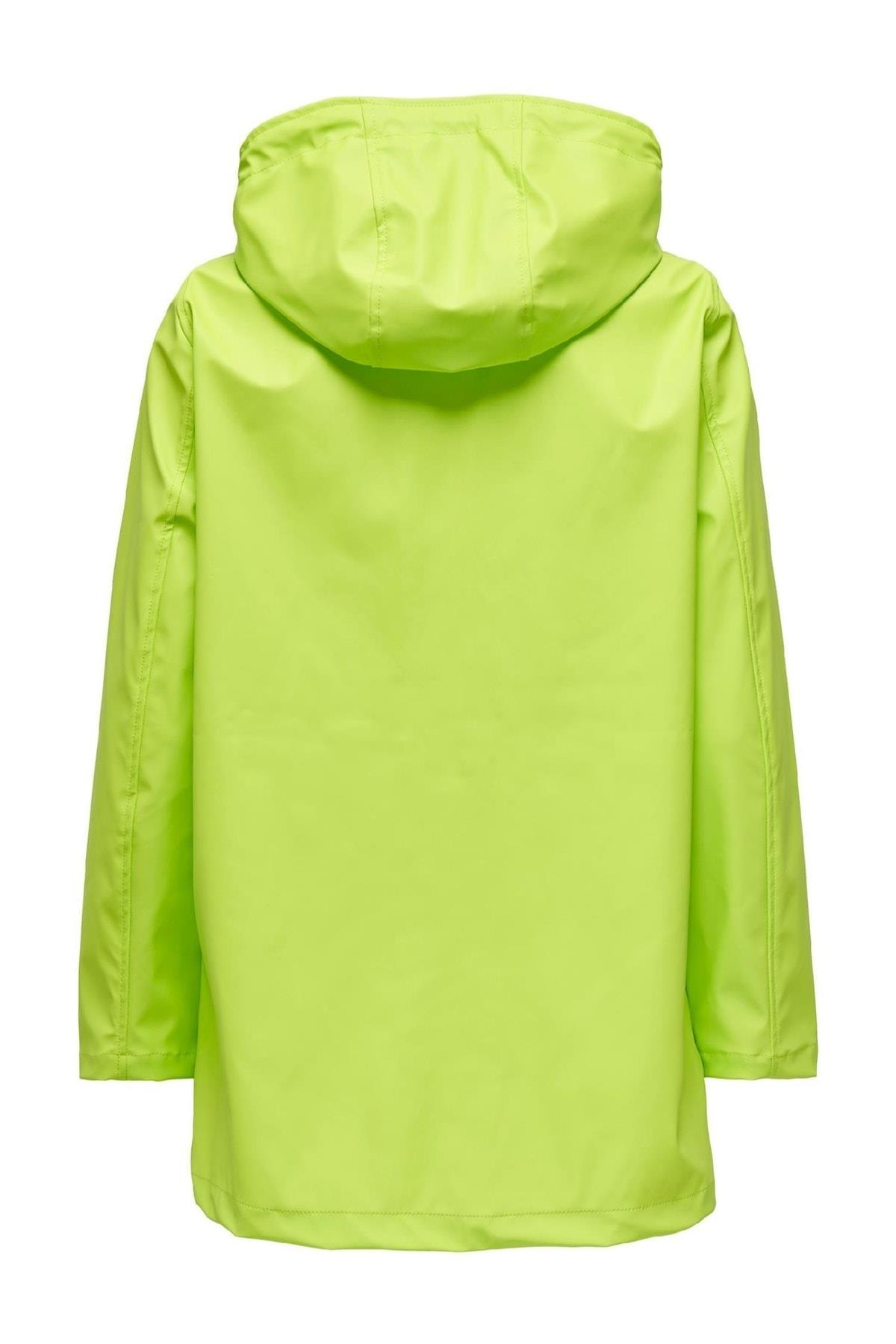 Only Kadın Onlellen Raincoat Kadın Açık Yeşil Yağmurluk- 15234052 - Only - 15234052