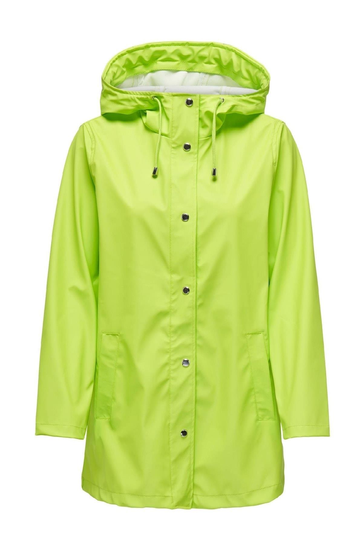 Only Kadın Onlellen Raincoat Kadın Açık Yeşil Yağmurluk- 15234052 - Only - 15234052