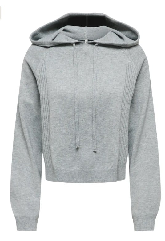 Only Kadın ONLGIGI LS SHORT GRİ SWEATSHİRT - 15374935  - Only - 15374935