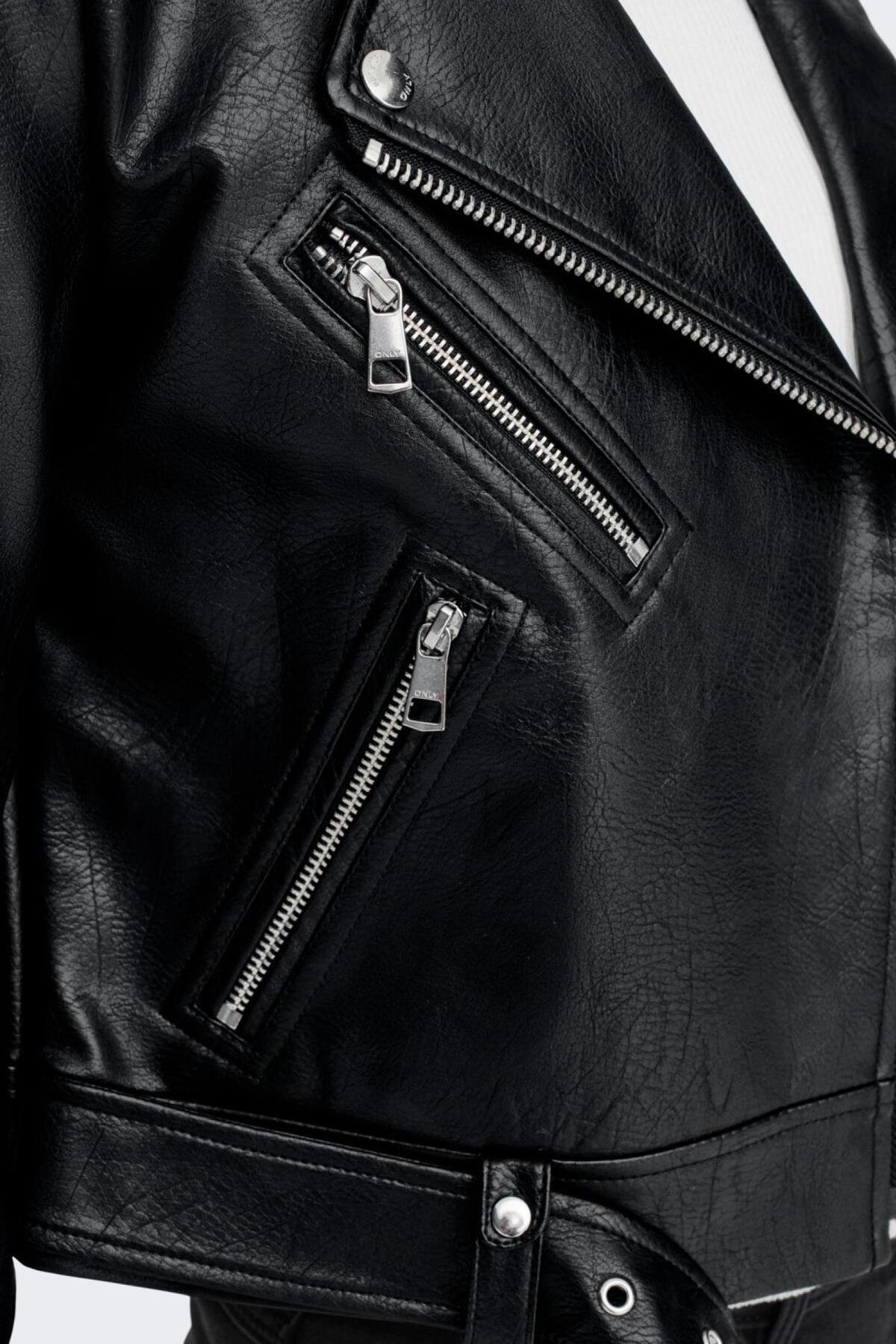 Only Kadın Onlnewvera Faux Leather Biker Kadın Deri Ceket - 15296592 - Only - 15296592