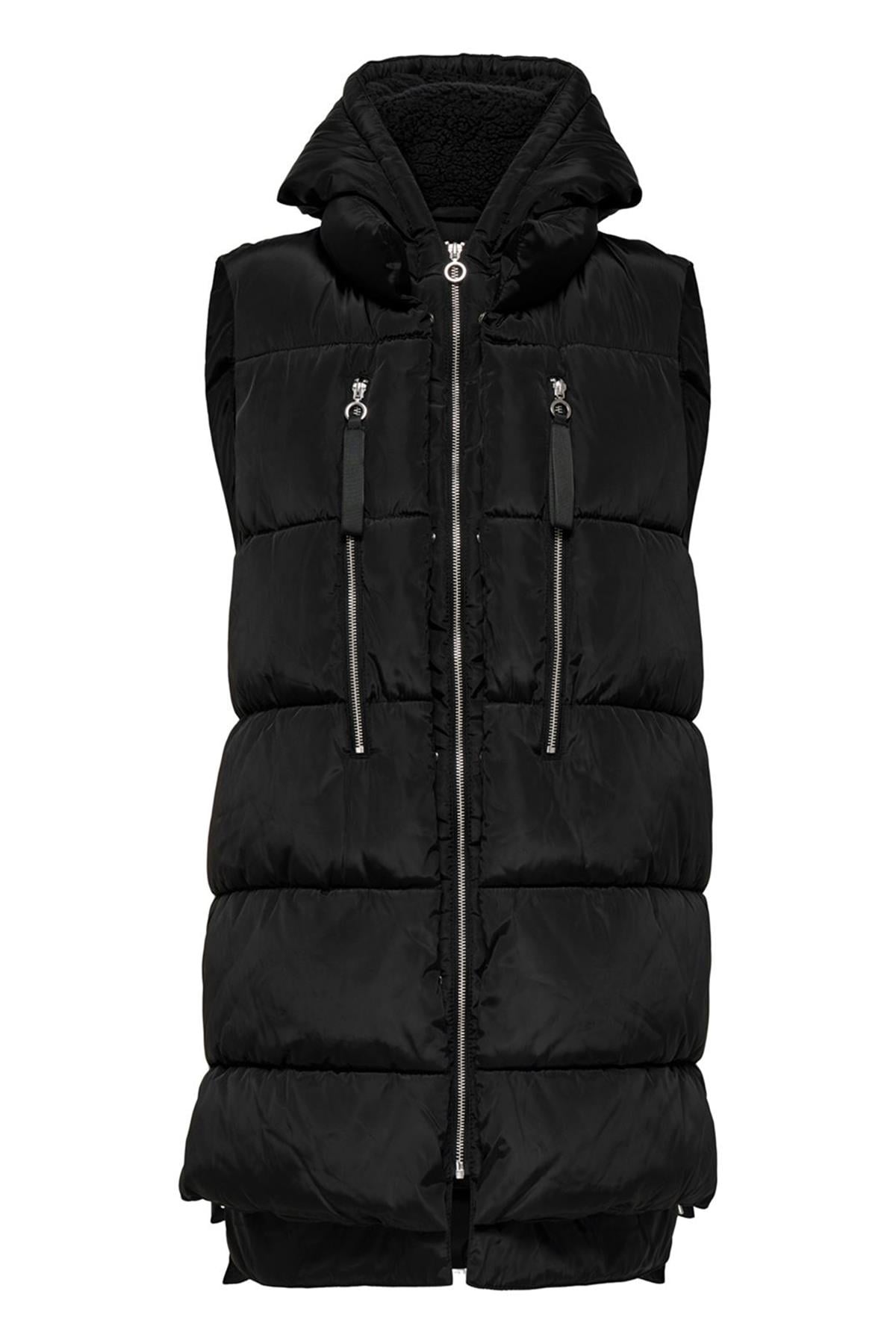 Only Kadın Onlnora Puffer Waistcoat Kadın Siyah Yelek - 15235033 - Only - 15235033-BLACK