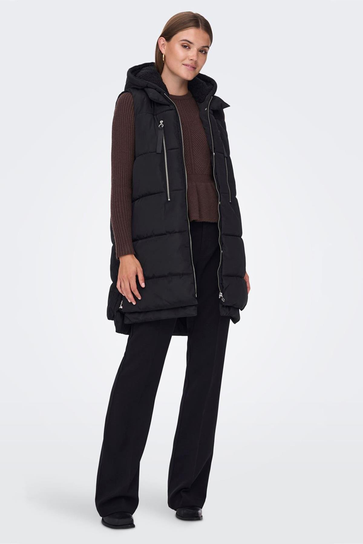 Only Kadın Onlnora Puffer Waistcoat Kadın Siyah Yelek - 15235033 - Only - 15235033-BLACK