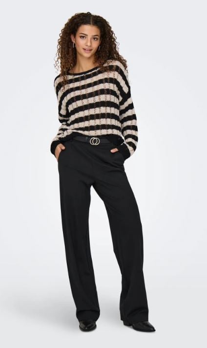 ONLY KADIN ONLPOPTRASH MW STRAIGHT SİYAH PANTOLON - 15341829  - Only - 15341829