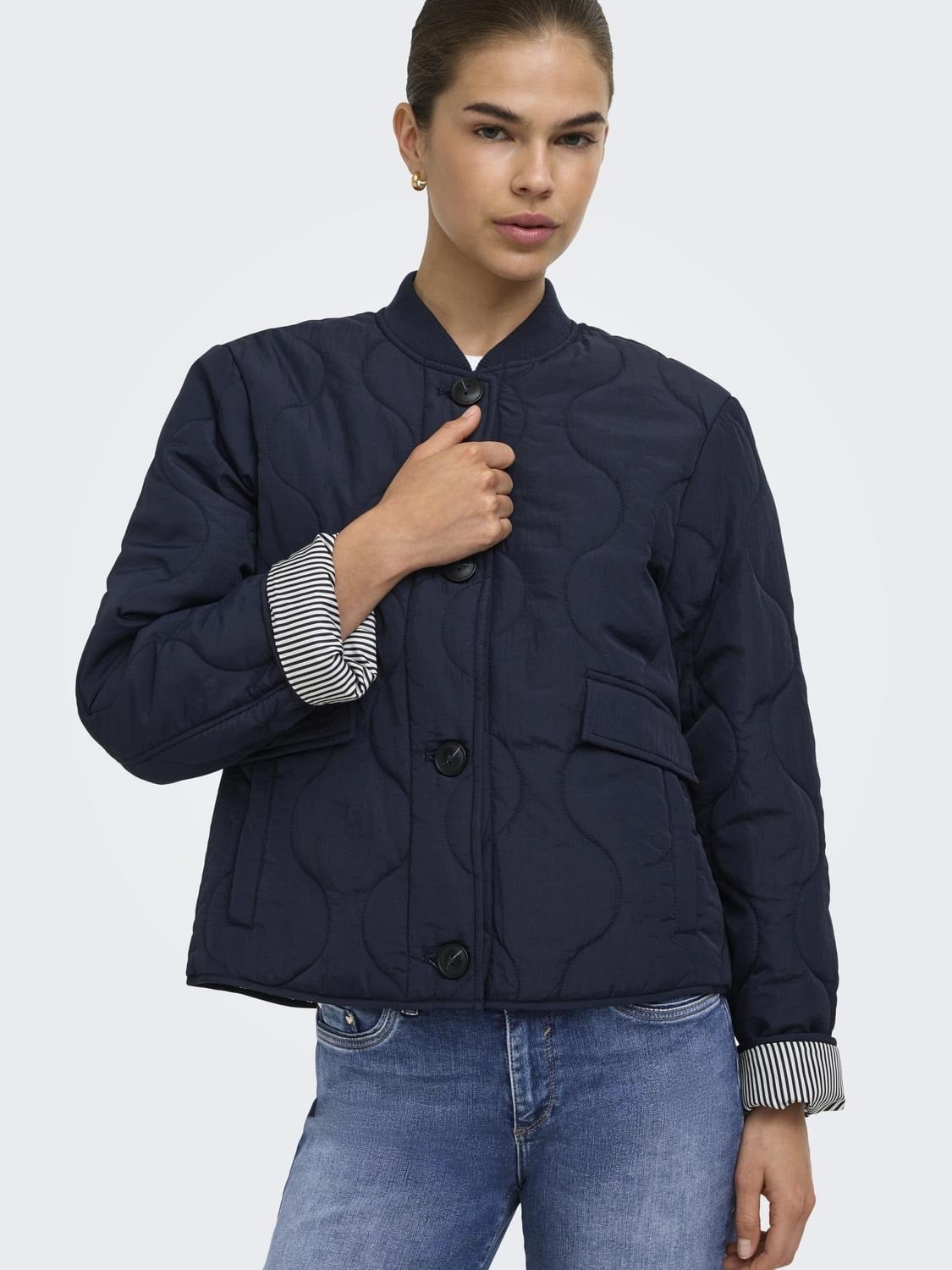 Only Kadın ONSALSA QUILTED CEKET LACİVERT - 15373694 - Only - 15373694-1