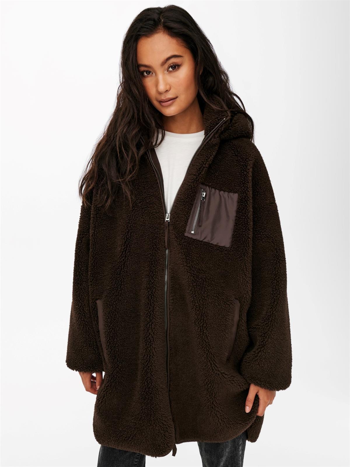 Only Kadın Oversize Kürklü Kaban Mont - 15230461 - Only - 15230461