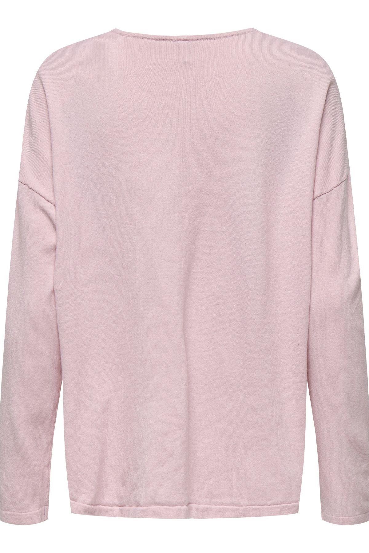 Only Kadın Oversize V Yaka Basic Kazak - 15340735 - Only - 15340735