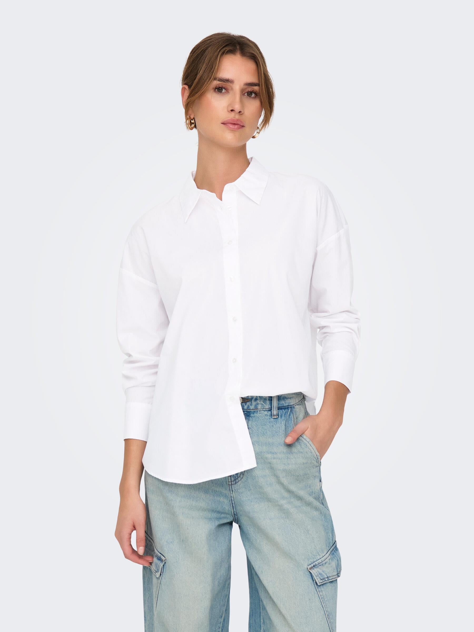 Only Kadın Regular Fit Düşük Omuz Gömlek - 15343842 - Only - 15343842