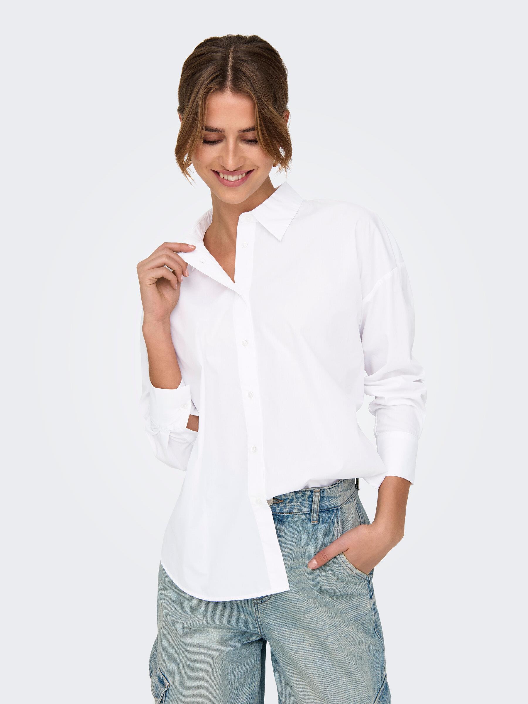 Only Kadın Regular Fit Düşük Omuz Gömlek - 15343842 - Only - 15343842