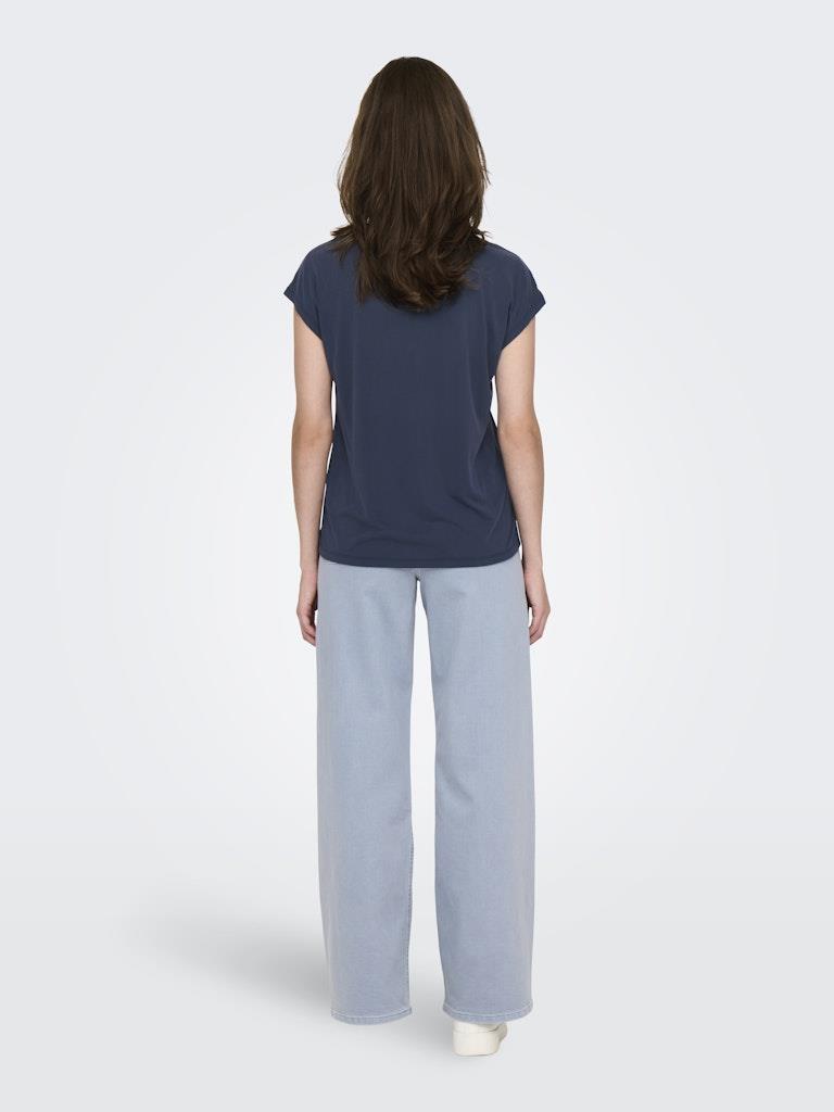 Only Kadın Regular Fit V Yaka Basic T-Shirt - 15326642 - Only - 15326642-V