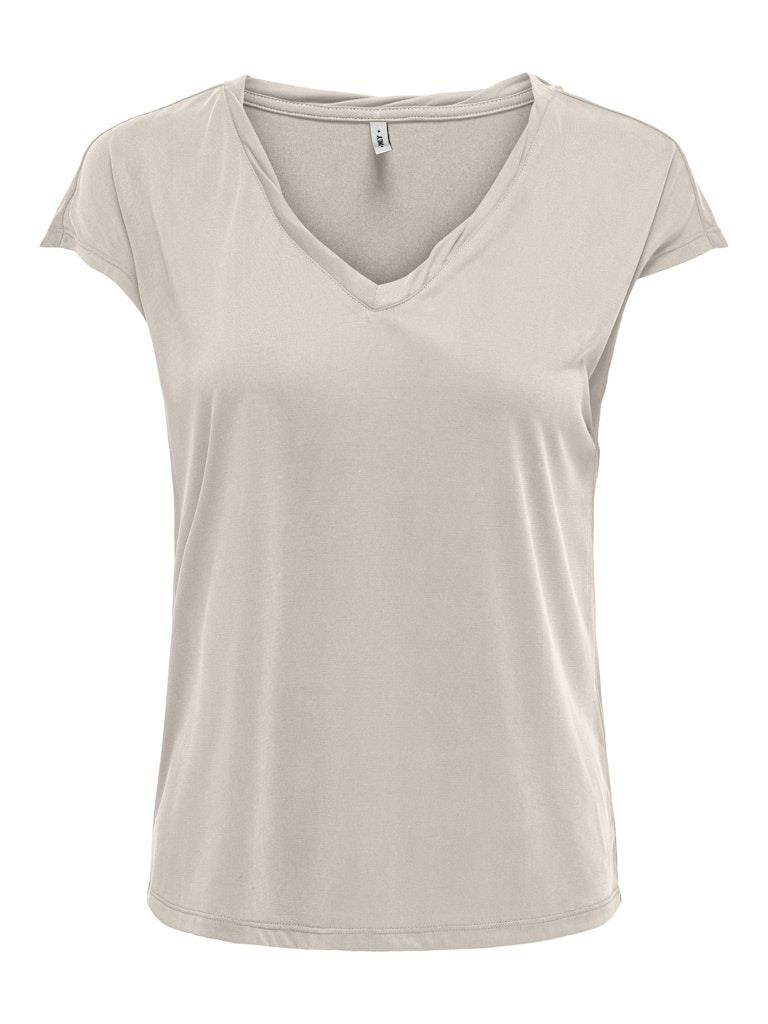 Only Kadın Regular Fit V Yaka Basic T-Shirt - 15326642 - Only - 15326642-V