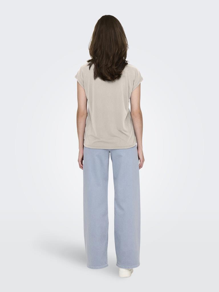 Only Kadın Regular Fit V Yaka Basic T-Shirt - 15326642 - Only - 15326642-V