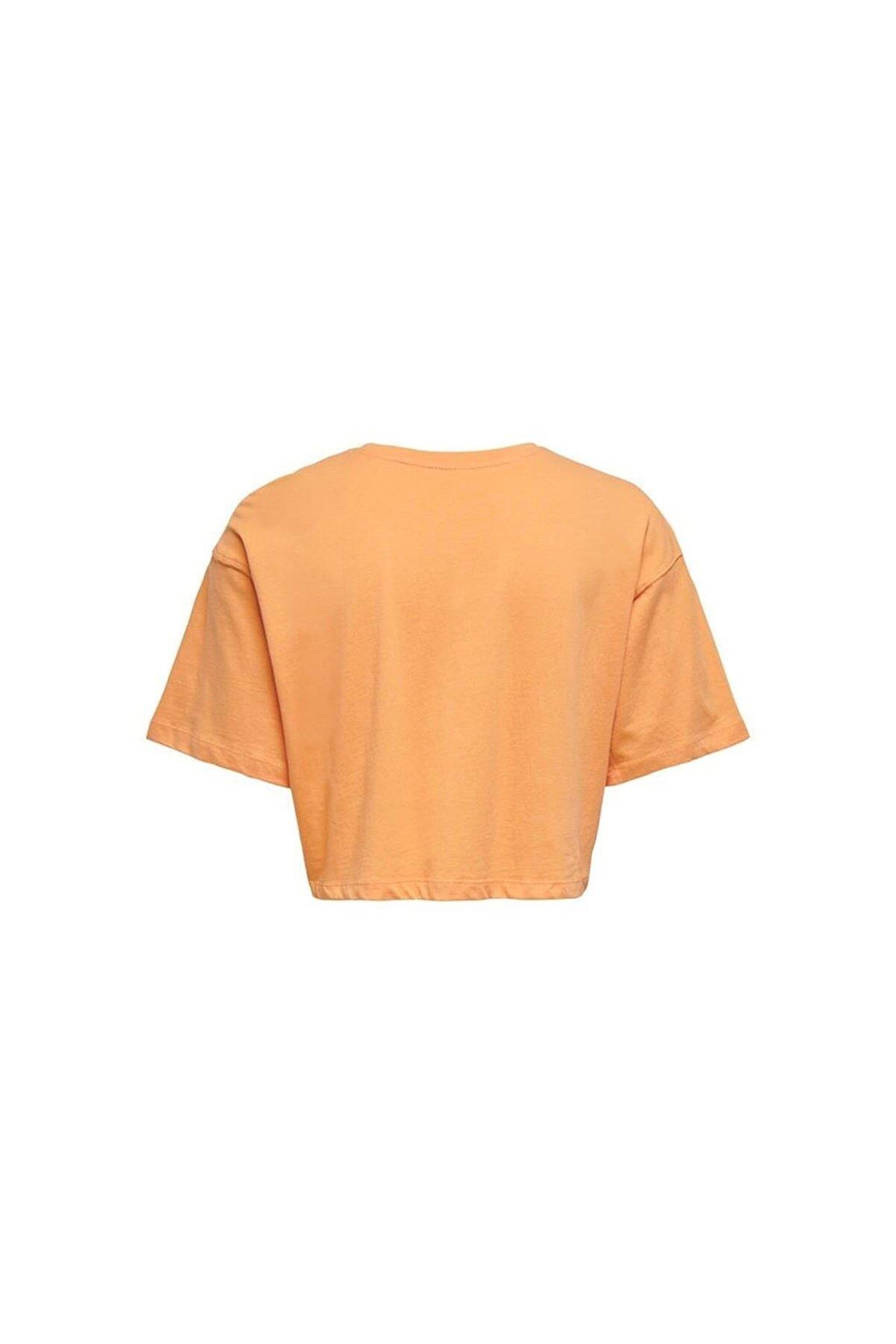 Only Kadın Renkli Crop T-Shirt - 15260935 - Only - 15260935