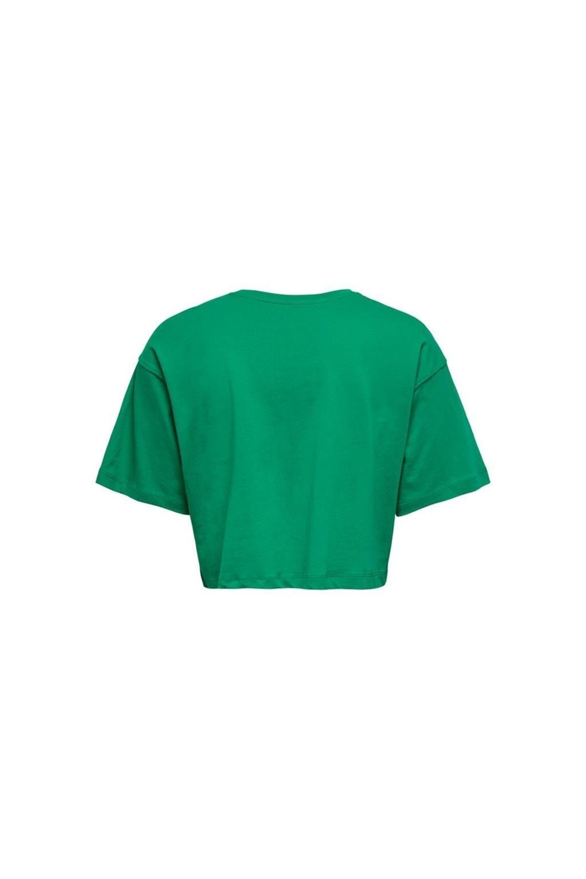 Only Kadın Renkli Crop T-Shirt - 15260935 - Only - 15260935