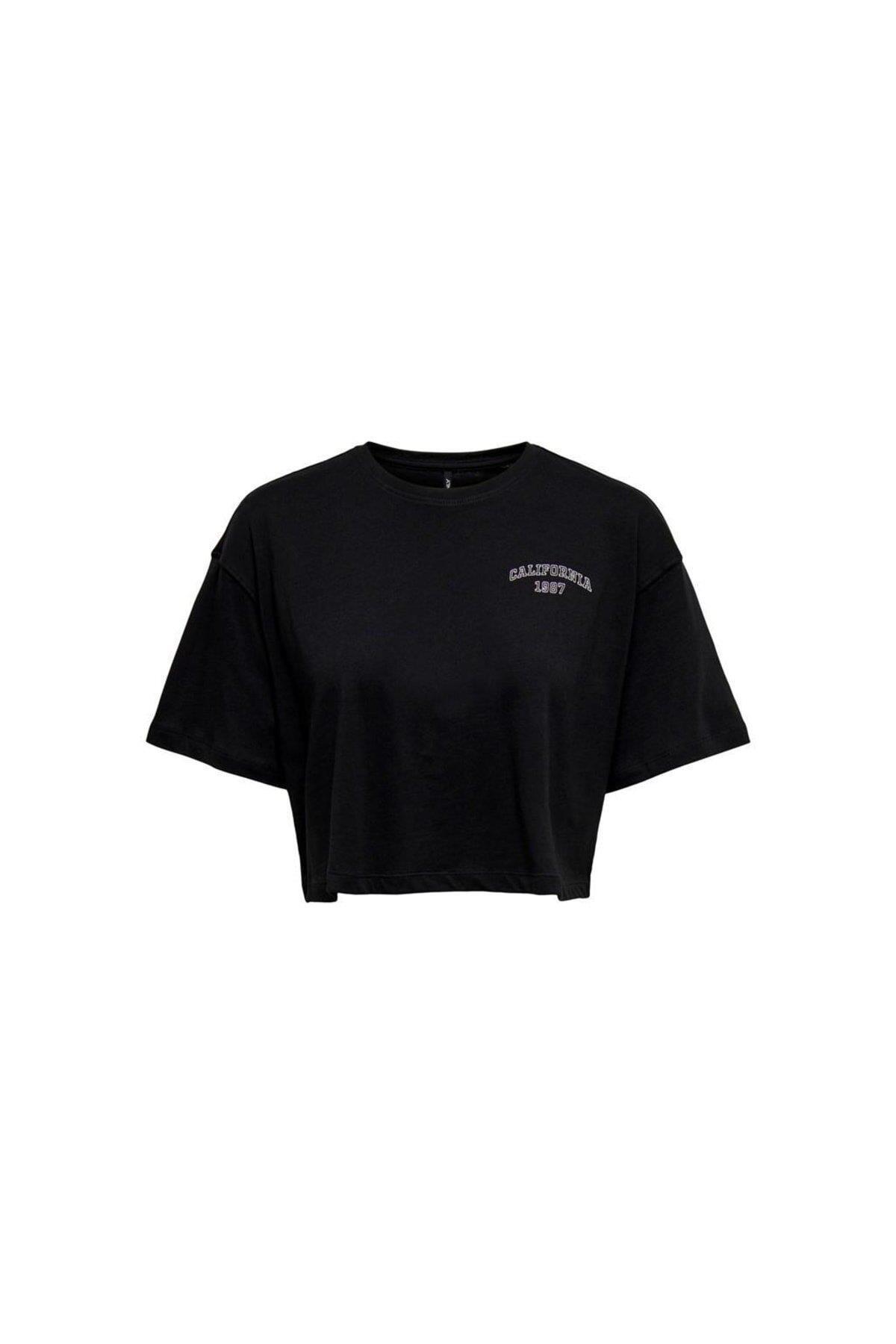 Only Kadın Renkli Crop T-Shirt - 15260935 - Only - 15260935