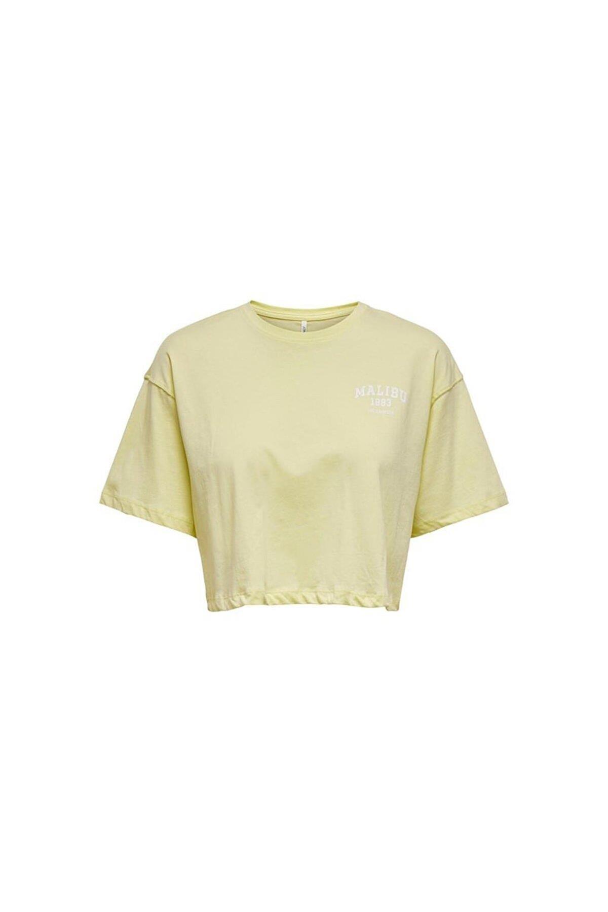Only Kadın Renkli Crop T-Shirt - 15260935 - Only - 15260935