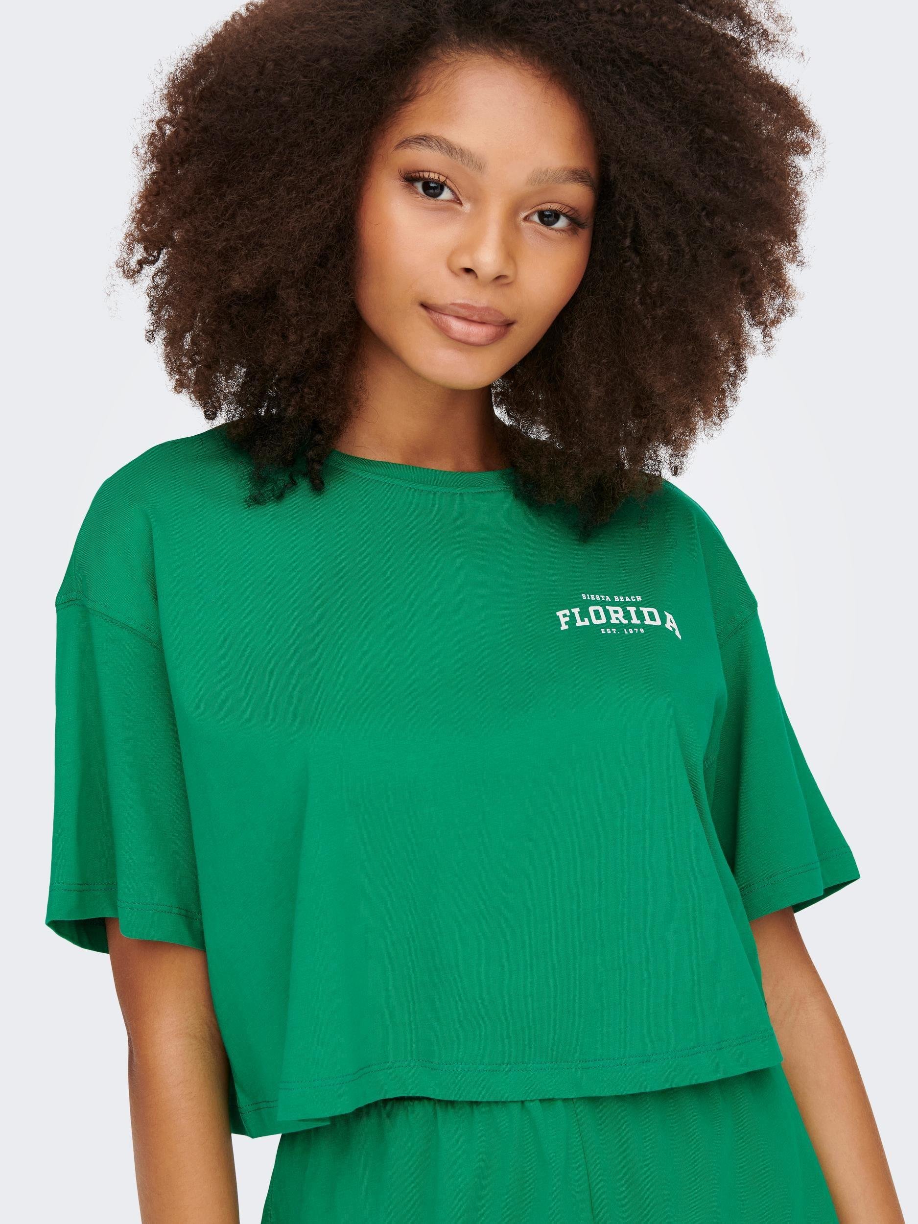 Only Kadın Renkli Crop T-Shirt - 15260935 - Only - 15260935