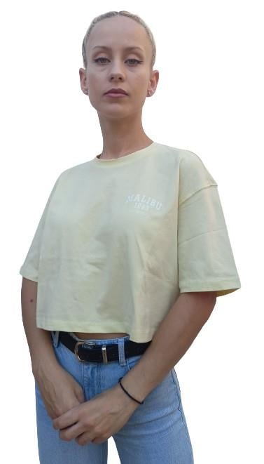 Only Kadın Renkli Crop T-Shirt - 15260935 - Only - 15260935
