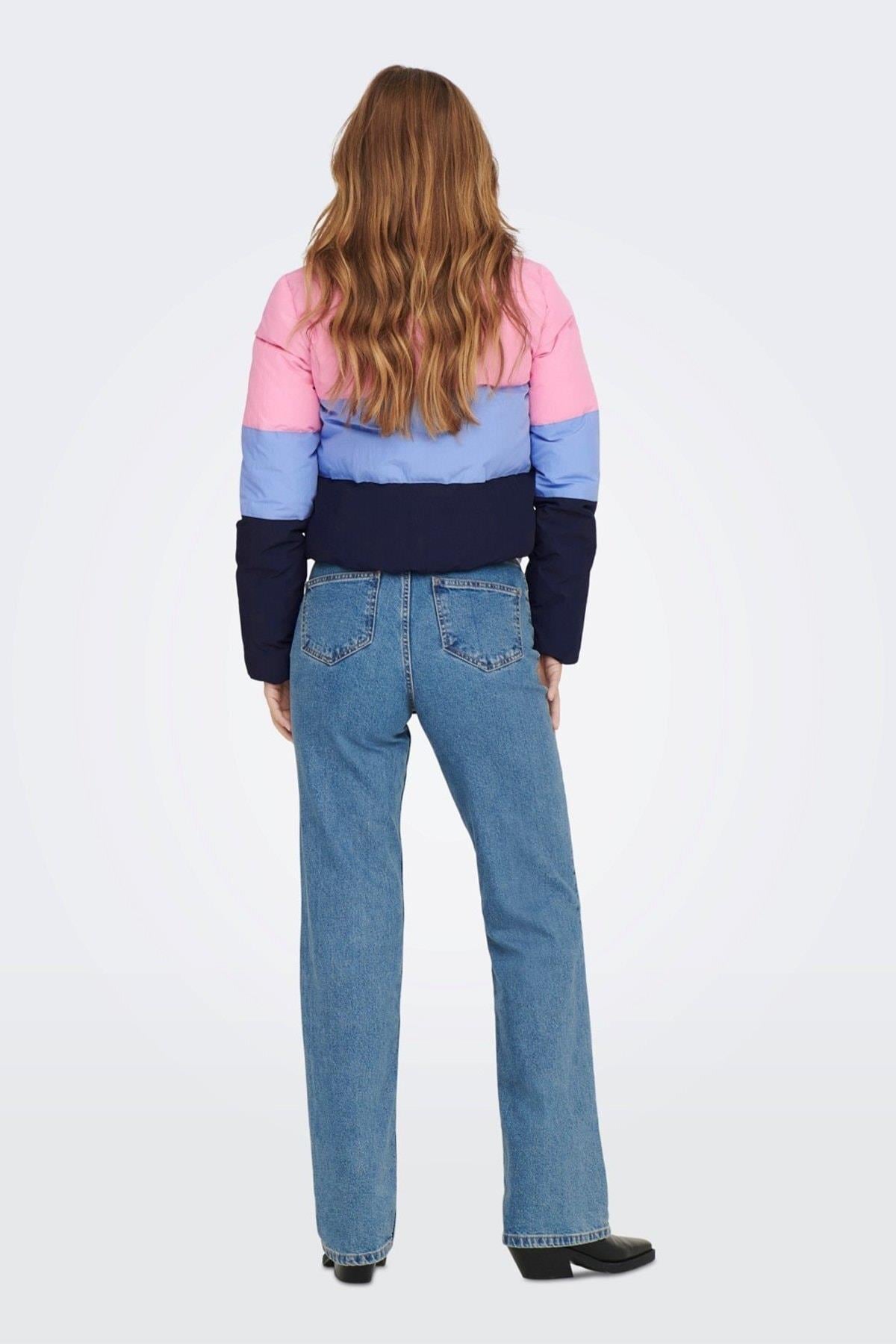 Only Kadın Renkli Onldolly Block Puffer Şişme Mont - 15262970 - Only - 15262970