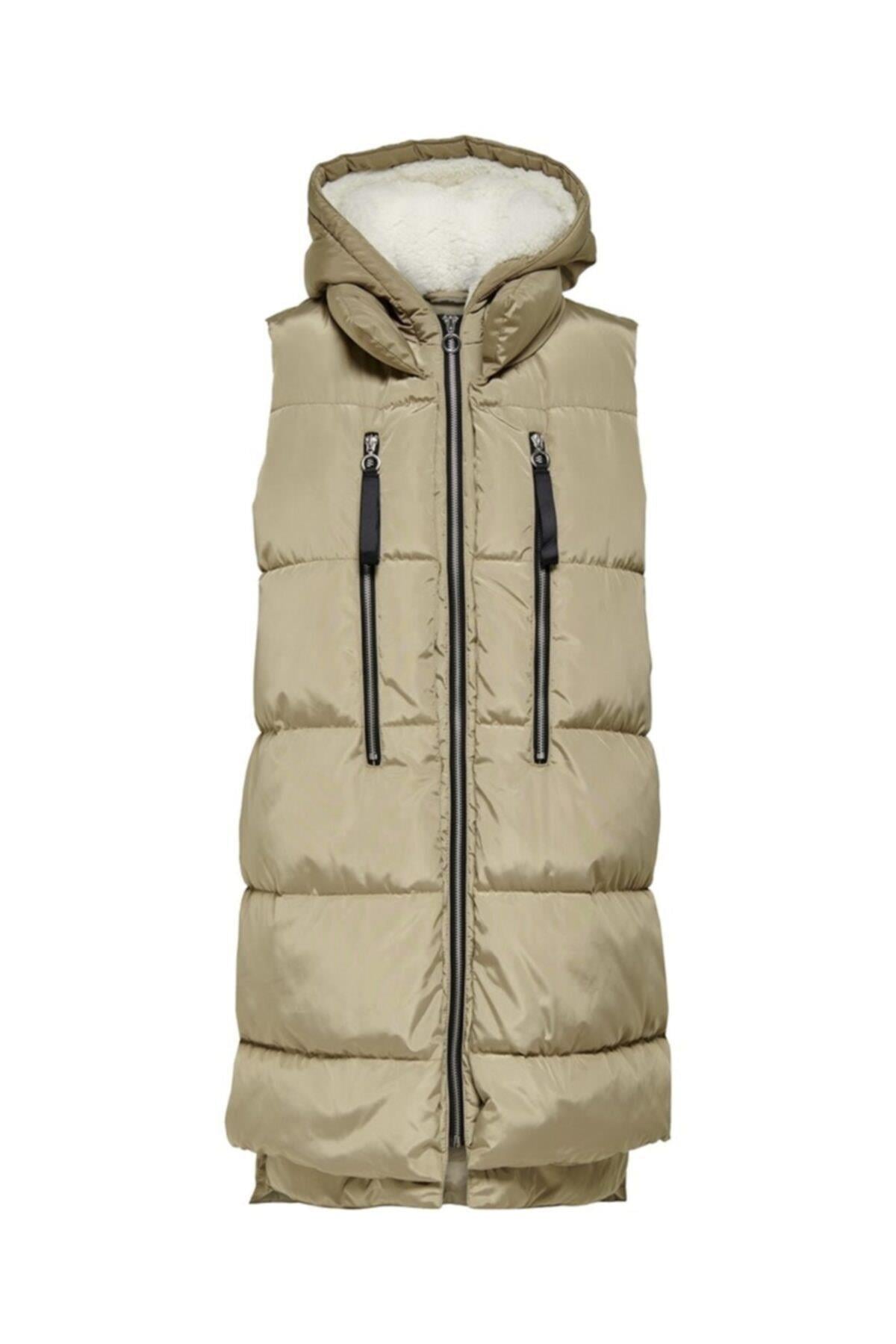 Only Kadın Şişme Kapüşonlu Yelek Onlnora Puffer Waistcoat - 15235033 - Only - 15235033-00005