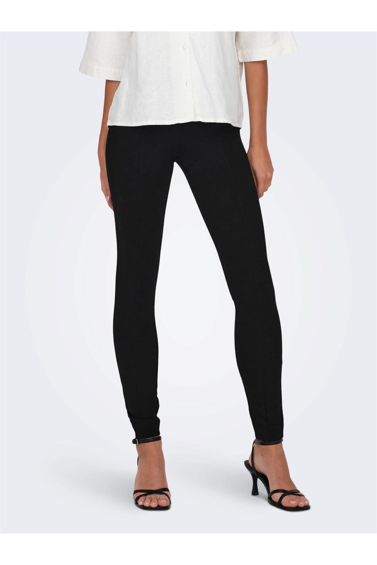 Only Kadın Sportif Skinny Yüksek Bel Beli Lastikli Günlük Pantolon - 15303340 - Only - 23KBONLYPNT0005