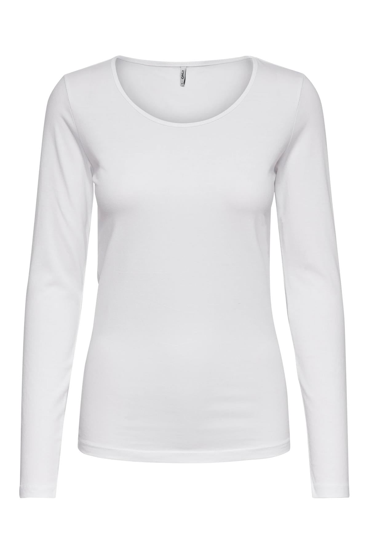 Only Kadın Uzun Kollu Body Streç Bluz T-shirt - 15204712 - Only - TYC00801588800