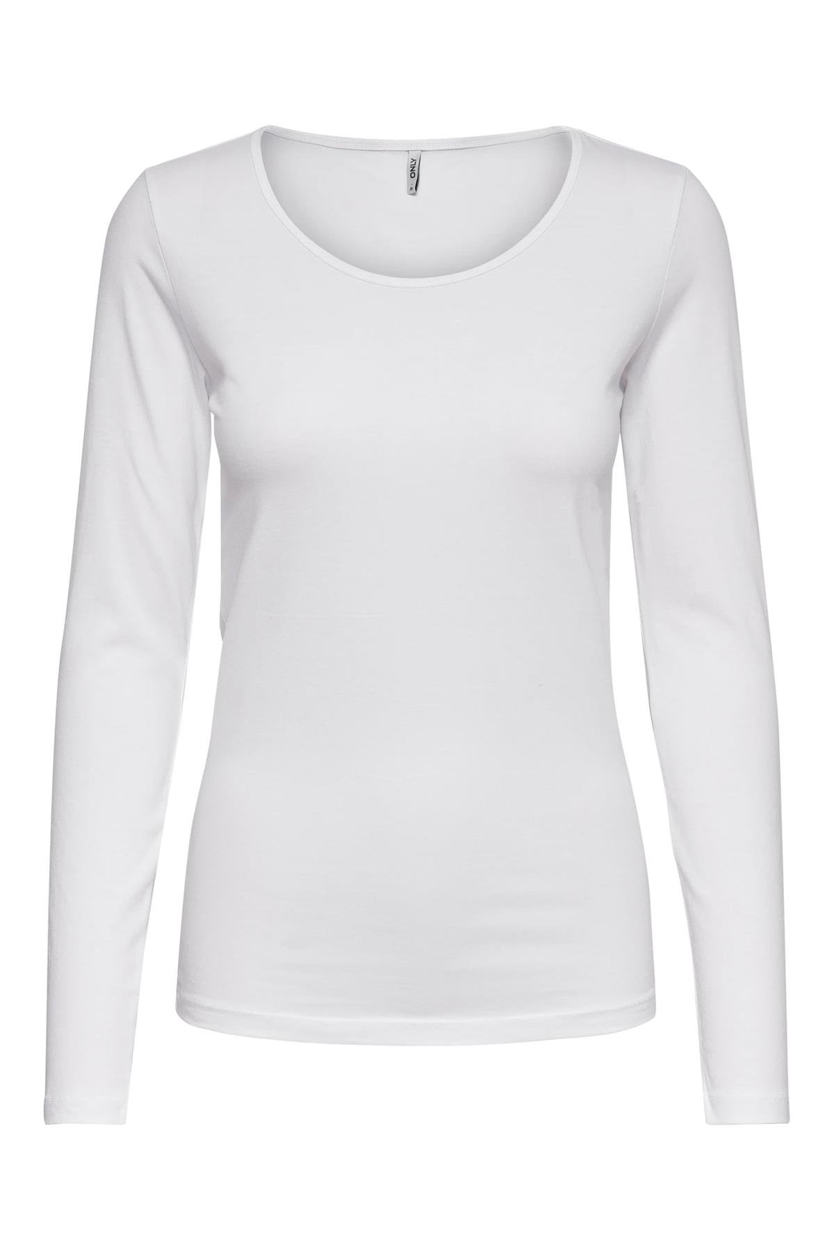 Only Kadın Uzun Kollu Body Streç Bluz T-shirt - 15204712 - Only - TYC00801588800