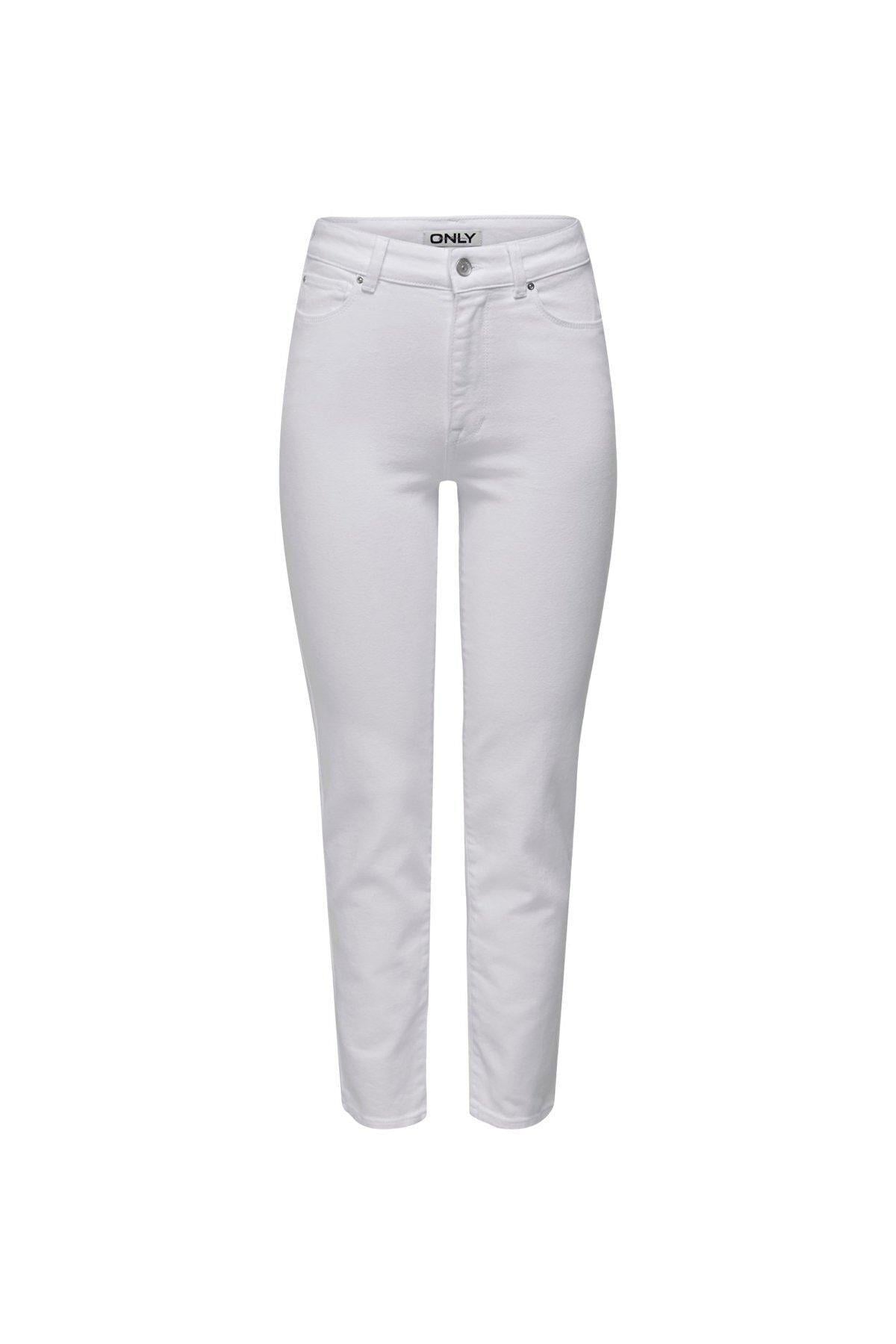 Only Kadın Yüksel Bel Beyaz Kot Pantolon - 15292435 - Only - 15292435