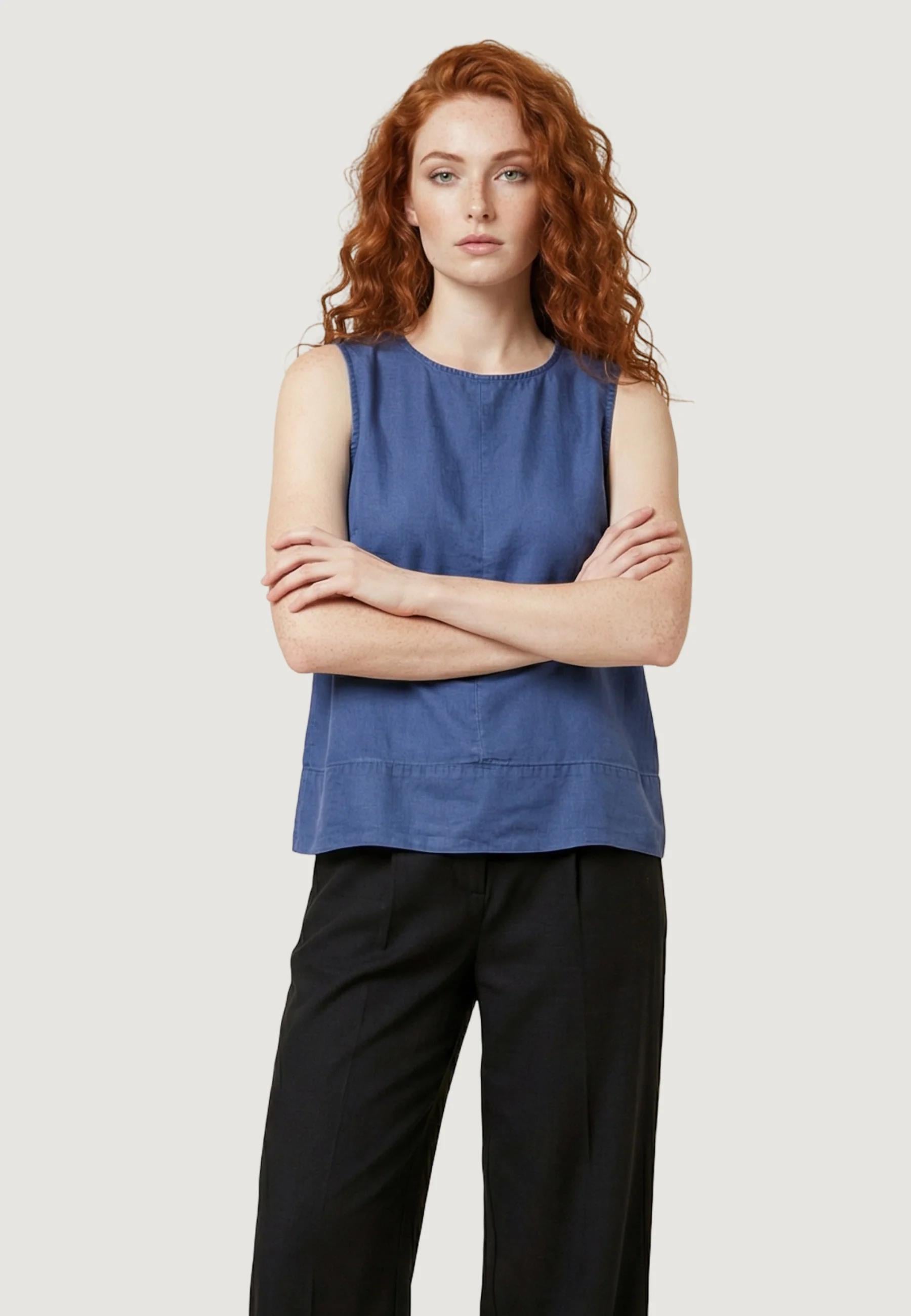 Only Kadın Yuvarlak Yaka Bol Kesim Bluz - 15363996 - Only - 15363996-1